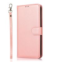 iPhone 11 hoesje - Bookcase - Koord - Pasjeshouder - Portemonnee - Kunstleer - Rose Goud - thumbnail