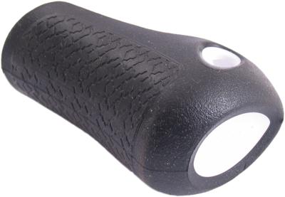 Gazelle Handvat dop rechts basis 88 mm - zwart met witte bies