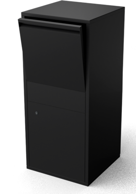 Giftu Brievenbus Zwart Lengte: 420 Breedte: 420 Hoogte: 950 - Geroba