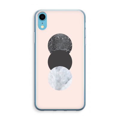 Marmeren cirkels: iPhone XR Transparant Hoesje