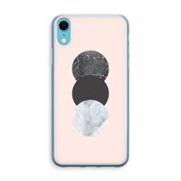 Marmeren cirkels: iPhone XR Transparant Hoesje Marmeren cirkels: iPhone XR Transparant Hoesje