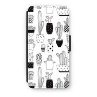 Cactusmotief: iPhone 8 Flip Hoesje