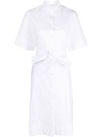 P.A.R.O.S.H. robe-chemise à fleurs - Blanc - thumbnail