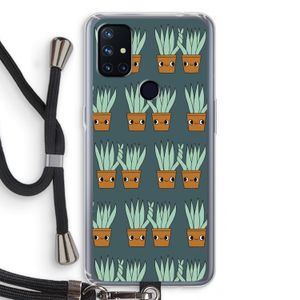 Sansevieria: OnePlus Nord N10 5G Transparant Hoesje met koord