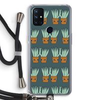 Sansevieria: OnePlus Nord N10 5G Transparant Hoesje met koord