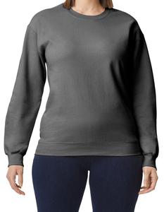 Gildan GSF000 Softstyle® Midweight Fleece Adult Crewneck Sweatshirt - Charcoal (Solid) - 4XL