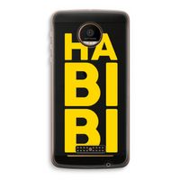 Habibi Blue: Motorola Moto Z Force Transparant Hoesje