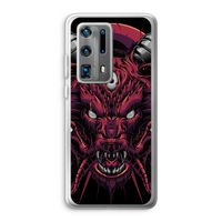 Hell Hound and Serpents: Huawei P40 Pro Plus Transparant Hoesje