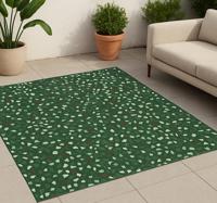 Groene terrazzo buitenvinyltapijt