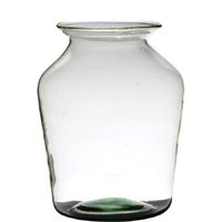 Transparante luxe grote vaas/vazen van glas 36 x 24 cm - Vazen - thumbnail