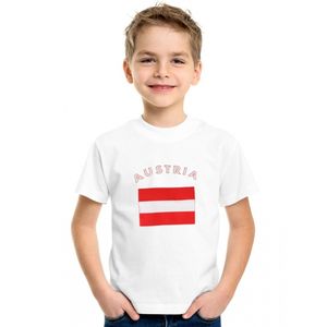 Oostenrijkse vlag t-shirts voor kinderen XL (158-164)  -