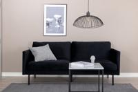 Nohr 2-zits Bank 'Bladimir' Velvet, kleur Zwart