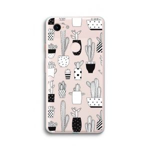 Cactusmotief: Google Pixel 3 XL Transparant Hoesje
