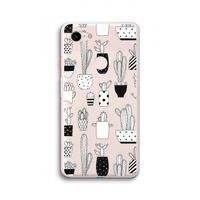 Cactusmotief: Google Pixel 3 XL Transparant Hoesje