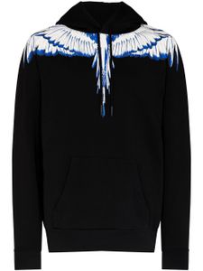 Marcelo Burlon County of Milan hoodie à imprimé ailes - Noir