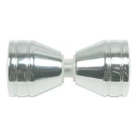 Xellanz losse deurknop voor douche deur chroom - thumbnail