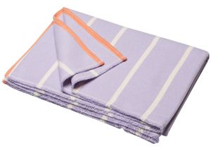 David Fussenegger David Fussenegger LUCA flannel cotton plaid - stripes 200x140 cm light violet