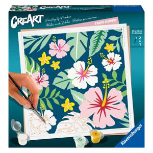 Ravensburger CreArt Schilderen op Nummer Exotische Bloemen