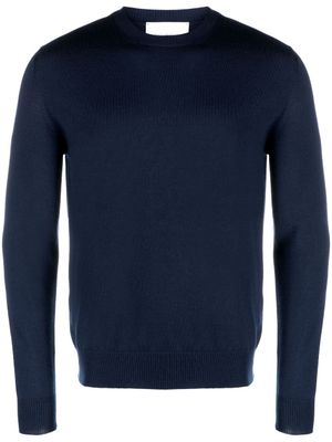 Ballantyne pull en maille fine à col rond - Bleu