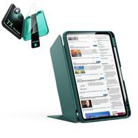 iPad 11" (A16) 2025 Bundle Flip Magnetic Case with Pencil Holder & Armorite® Protection - Green