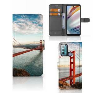 Motorola Moto G60 Flip Cover Golden Gate Bridge