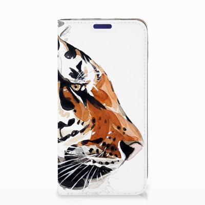 Bookcase Samsung Galaxy S10e Watercolor Tiger