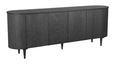 LABEL51 Dressoir 'Oliva' Zwart Eiken, 220cm
