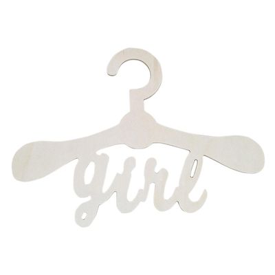 Playwood Multiplex houten kinder kledinghanger girl