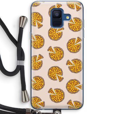 You Had Me At Pizza: Samsung Galaxy A6 (2018) Transparant Hoesje met koord