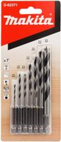 Makita Accessoires d-62371 houtspiraalborenset 7-delig 1/4'' - d-62371