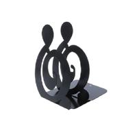 2 PC'S muzikale noot metalen boekensteunen ijzeren steun houder Desk staat voor boeken (zwarte Treble)