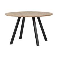 Woood Tablo Eettafel Ø 120 cm - Bruin - thumbnail