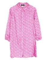 Versace Kids robe-chemise à logo imprimé - Rose