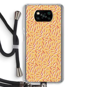 Camouflage: Xiaomi Poco X3 Pro Transparant Hoesje met koord