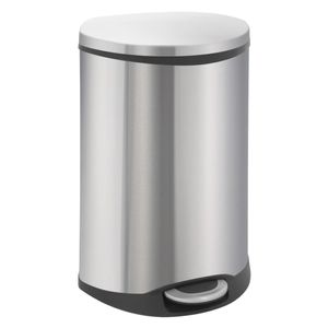EKO pedaalemmer shell 50 l matzilverkleurig