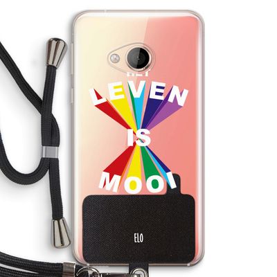 Het Leven Is Mooi: HTC U Play Transparant Hoesje met koord