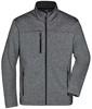 James & Nicholson JN1148 Men´s Softshell Jacket - /Dark-Melange/Black - M