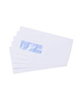 HEMA Enveloppen DL venster links wit - 50 stuks