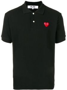 Comme Des Garçons Play polo à patch cœur signature - Noir