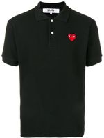 Comme Des Garçons Play polo à patch cœur signature - Noir