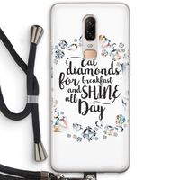 Diamonds: OnePlus 6 Transparant Hoesje met koord