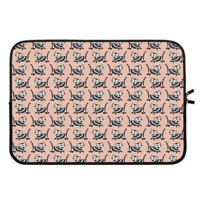 Zwarte poes: Laptop sleeve 13 inch