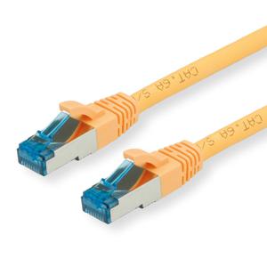 VALUE Patchkabel Kat.6A (Class EA) S/FTP (PiMF), LSOH, geel, 10 m