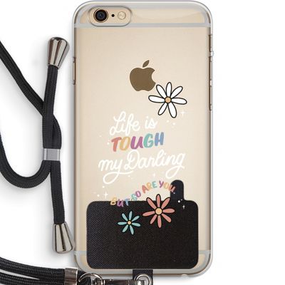 Tough Life: iPhone 6 PLUS / 6S PLUS Transparant Hoesje met koord