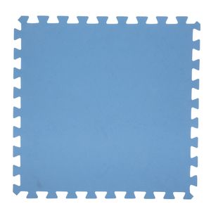 8x stuks Foam puzzelmat zwembadtegels/fitnesstegels blauw 50 x 50 cm