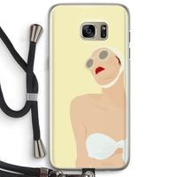 Summer: Samsung Galaxy S7 Edge Transparant Hoesje met koord