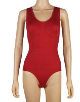 J&C body - bodystocking dames naadloos - Body wit - Bodysuit zwart zonder mouwen - Naadloos