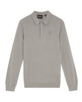Lyle & Scott winter polo shirt jongens - grijs - longsleeve, gebreid Lyle & Scott winter polo shirt jongens - grijs - longsleeve, gebreid