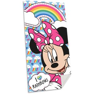 Disney Minnie Mouse strand/badlaken - 70 x 140 cm - katoen - voor kinderen