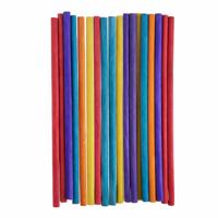 Pincellos - ronde multi-color hobby knutsel houtjes - ijslollie stokjes - 20x stuks - 15 x 0.5 cm